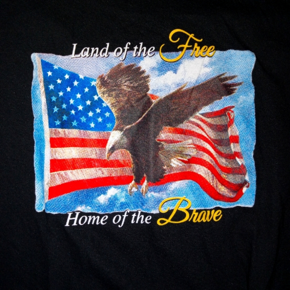 A$AP ROCKY X AMERICAN SPIRIT Lg Black-colored T-shirt